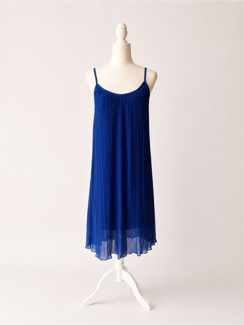 Custom-Made Purple Pleated Dress